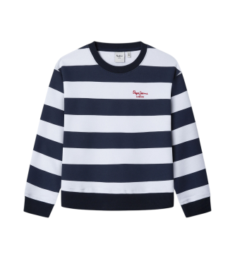 Pepe Jeans Sweatshirt Vania blanc, marine