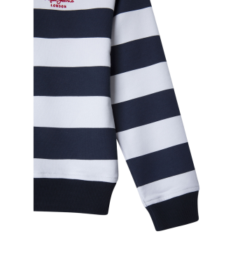 Pepe Jeans Sweatshirt Vania branca, azul-marinho