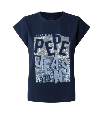 Pepe Jeans Viti T-Shirt mit kurzen rmeln in Navy