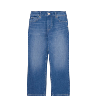 Pepe Jeans Blaue weit geschnittene Jeans mit hohem Bund