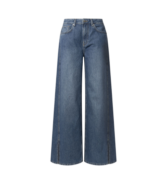 Pepe Jeans Weit geschnittene Jeans Schlitz blau