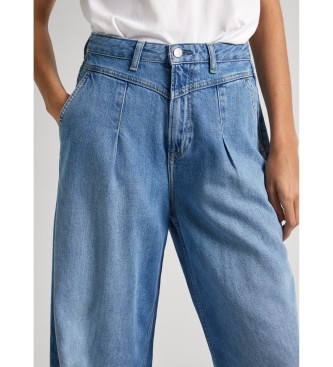 Pepe Jeans Jeans  plis Uhw  jambe large bleu