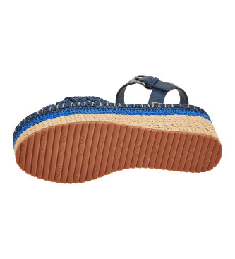 Pepe Jeans Witney Colors blue sandals -Heel height 7,3cm