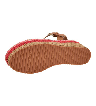 Pepe Jeans Witney Colors brown sandals -Heel height 7,3cm