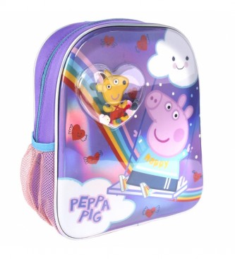 Cerd Group Mochila Infantil Confetti Peppa Pig Lila -25X31X1Cm-