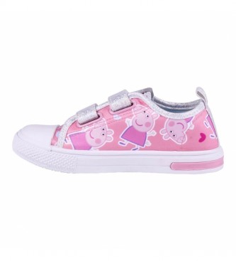 Cerd Group Low Canvas Sneaker Low Lights rosa