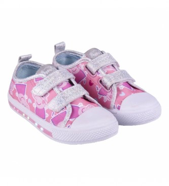 Cerd Group Low Canvas Sneaker Low Lights rosa