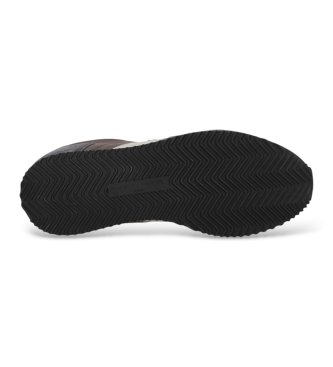 Philippe Model Baskets en Cuir Blville Low gris, marron
