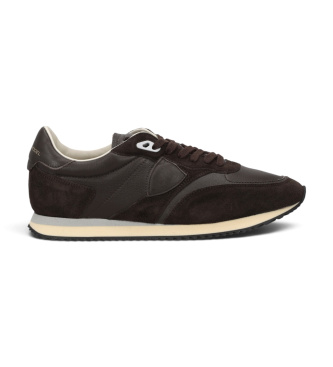 Philippe Model Chaussures en cuir Blville Low marron foncé