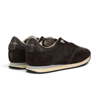 Philippe Model Chaussures en cuir Blville Low marron foncé