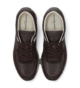 Philippe Model Chaussures en cuir Blville Low marron foncé