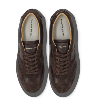 Philippe Model Planche Low brown leather sneakers