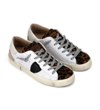 Philippe Model Sneaker in Pelle Prsx Low bianche