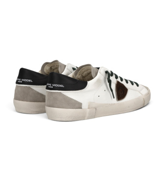 Philippe Model Baskets en Cuir Prsx Low blanc