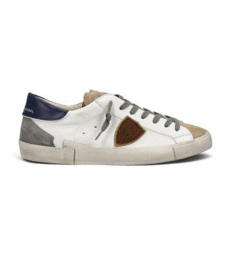 Philippe Model Baskets en Cuir Prsx Low blanc