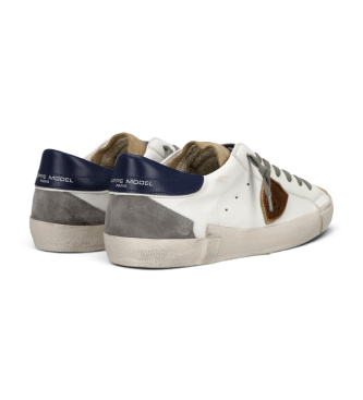 Philippe Model Baskets en Cuir Prsx Low blanc