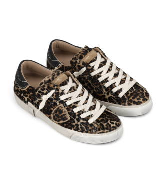 Philippe Model Sapatilhas de Pele Prsx Low castanho