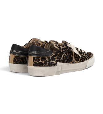 Philippe Model Sapatilhas de Pele Prsx Low castanho