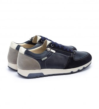 Pikolinos Alarcon navy leather sneakers