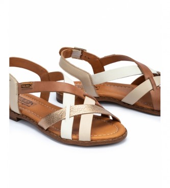 Pikolinos Algar beige leather sandals