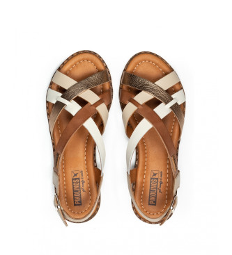 Pikolinos Algar beige leren sandalen