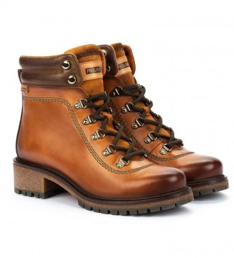 Pikolinos Leather boots Aspe W9Z brandy -Heel height: 4.3cm