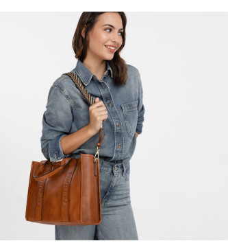 Pikolinos Alcudia braune Handtasche