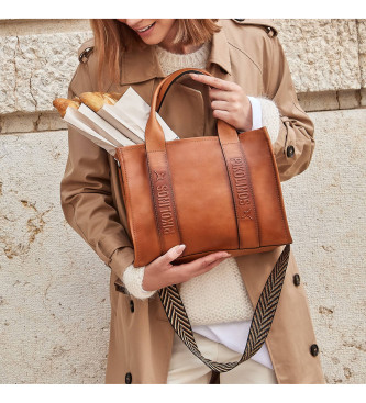 Pikolinos Alcudia braune Handtasche
