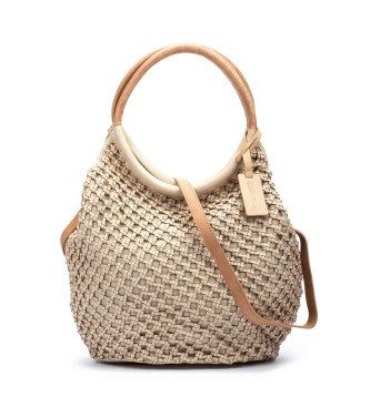 Pikolinos Miramar beige leather handbag