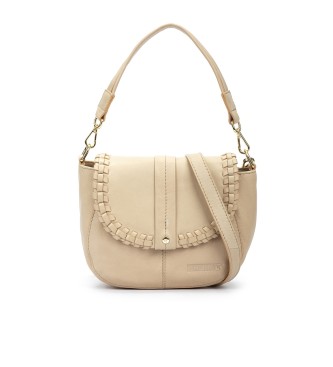 Pikolinos Skuldertaske i lder med beige Maro-hndtag