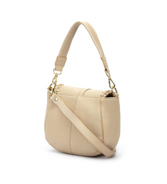Pikolinos Skuldertaske i lder med beige Maro-hndtag
