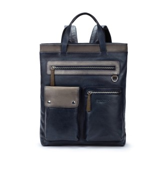 Pikolinos Leather backpack Figueres Navy