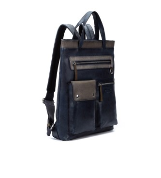 Pikolinos Leather backpack Figueres Navy