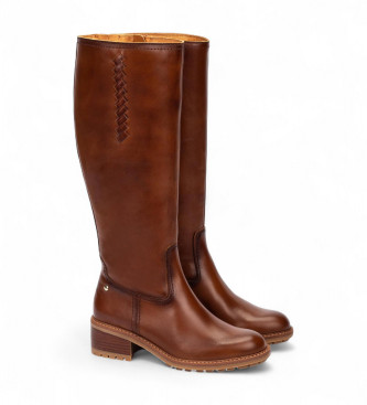 Pikolinos Botas de couro Medina castanhas