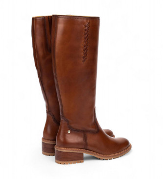 Pikolinos Botas de couro Medina castanhas