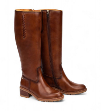 Pikolinos Botas de couro Medina castanhas