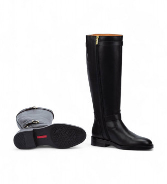 Pikolinos Botas de couro Puertollano preto