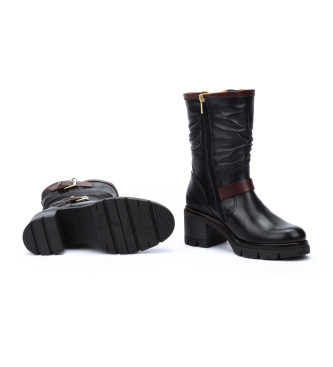 Pikolinos Bottes en cuir Soria noir