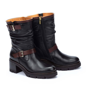 Pikolinos Bottes en cuir Soria noir