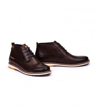 Pikolinos Brown Berna leather ankle boots