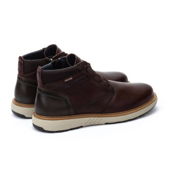 Pikolinos Brown Bilbao Leather Ankle Boots