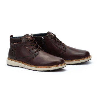 Pikolinos Brown Bilbao Leather Ankle Boots