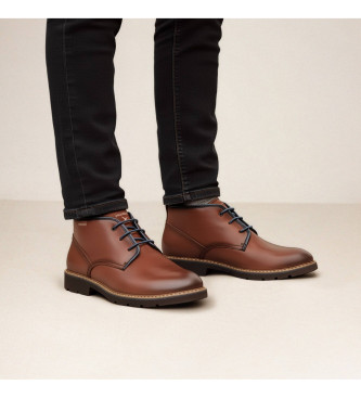 Pikolinos Brown Alarcon Leather Ankle Boots