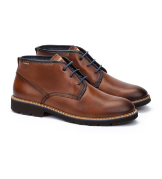 Pikolinos Brown Alarcon Leather Ankle Boots