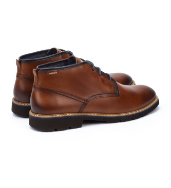 Pikolinos Brown Alarcon Leather Ankle Boots