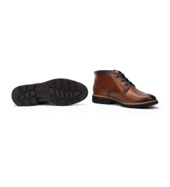 Pikolinos Brown Alarcon Leather Ankle Boots