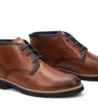 Pikolinos Brown Alarcon Leather Ankle Boots