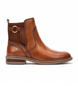 Pikolinos Aldaya brown leather ankle boots