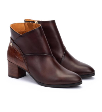 Pikolinos Stivaletti in pelle Calafat marrone scuro