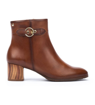 Pikolinos Calafat brown leather ankle boots